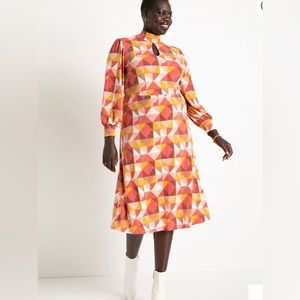 A-line puff sleeve dress (SALE)